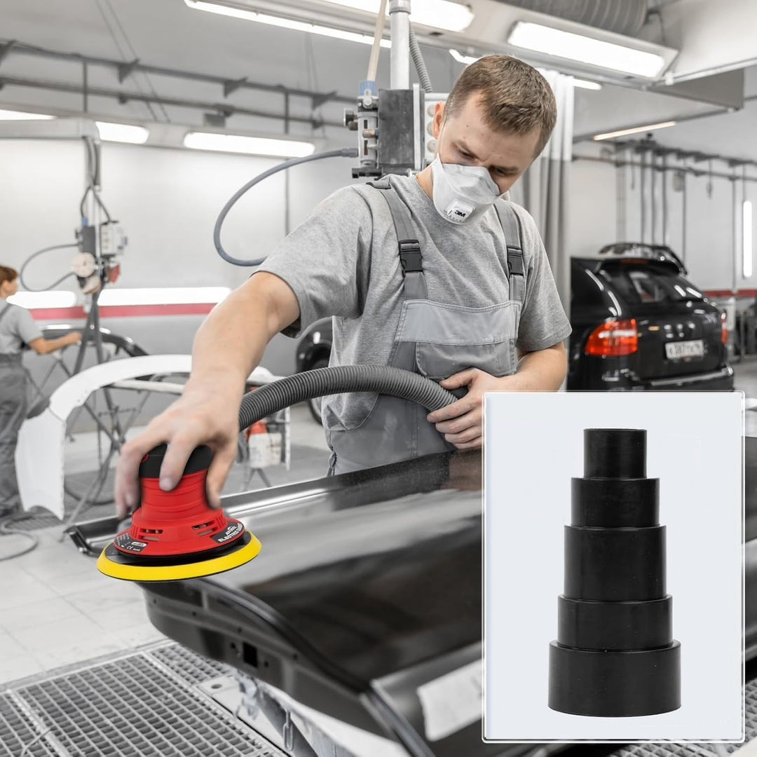 Autolock Bürstenloser Exzenterschleifer mit 125mm/150mm Schleifteller, 350W Exenterschleifmaschine,