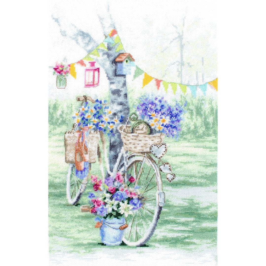 Letistitch Leti971 Kreuzstich Set, Mehrfarbig, 38x28cm