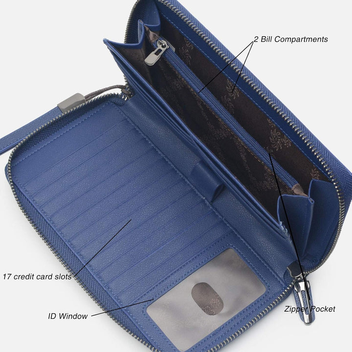 Portmonee Damen mit RFID Schutz Geldbeutel, Portemonnaie, Geldbörse, Brieftasche, Damengeldbeutel, D