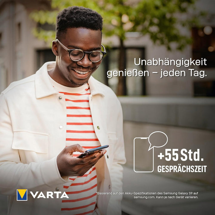 VARTA Power Bank 10000mAh, Powerbank Energy mit 3 Anschlüssen (2x USB C, 1x USB A) Kompatibel mit Ta