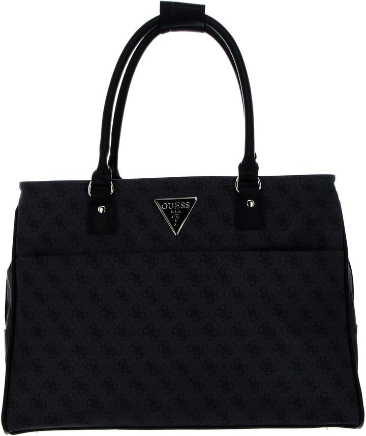 GUESS Damen Jesco Shopper Tote Bag Anthrazit, Kohlefarben