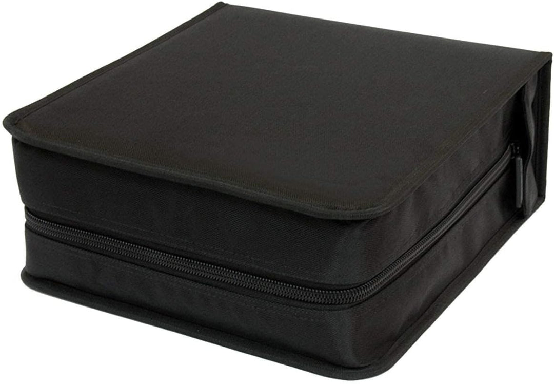 GOODS+GADGETS CD-Wallet/Mappe & DVD-Tasche aus robustem Nylon und Zwischenseiten aus Stoff, Disc-Org