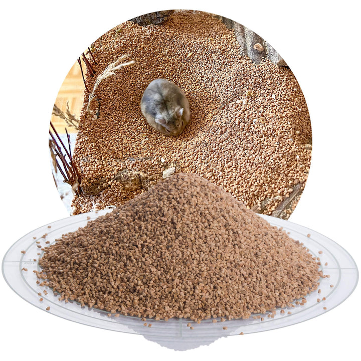 Schicker Mineral Hamsterglück Nussschalenstreu 3,5 kg, staubfreie Einstreu aus Walnussschalen, unbeh