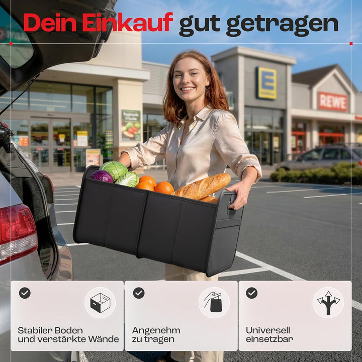 achilles Auto-Faltbox XL - Kofferraumtasche mit grossem Stauraum - grosse Einkaufstasche - Aufbewahr