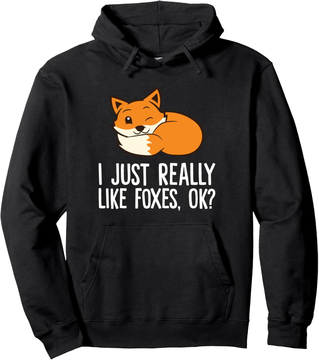 Liebe Füchse Ich mag Füchse einfach wirklich Süsser Fuchs Pullover Hoodie