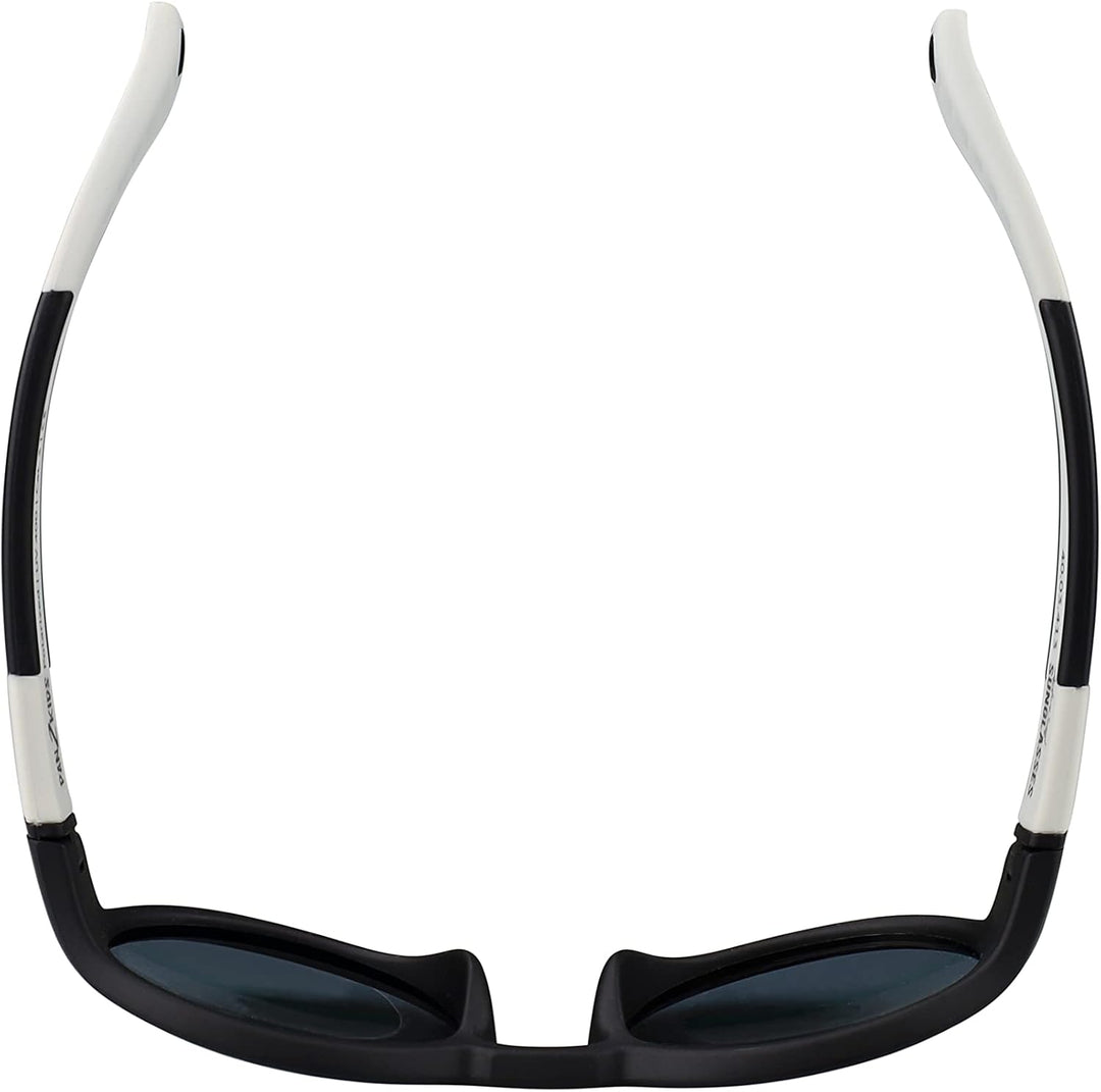 Pan2Kids Kinder-Sonnenbrille, 2-5 Jahre, Panto-Design, UV-Schutz, polarisiert, Black And White