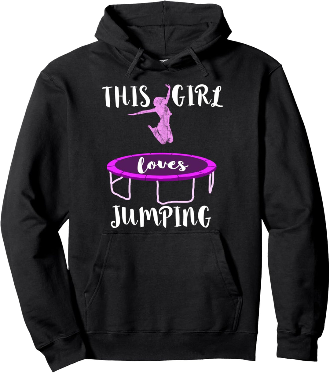 Trampolin Springen Akrobatik Jumpen Trampolinspringer Mädels Pullover Hoodie