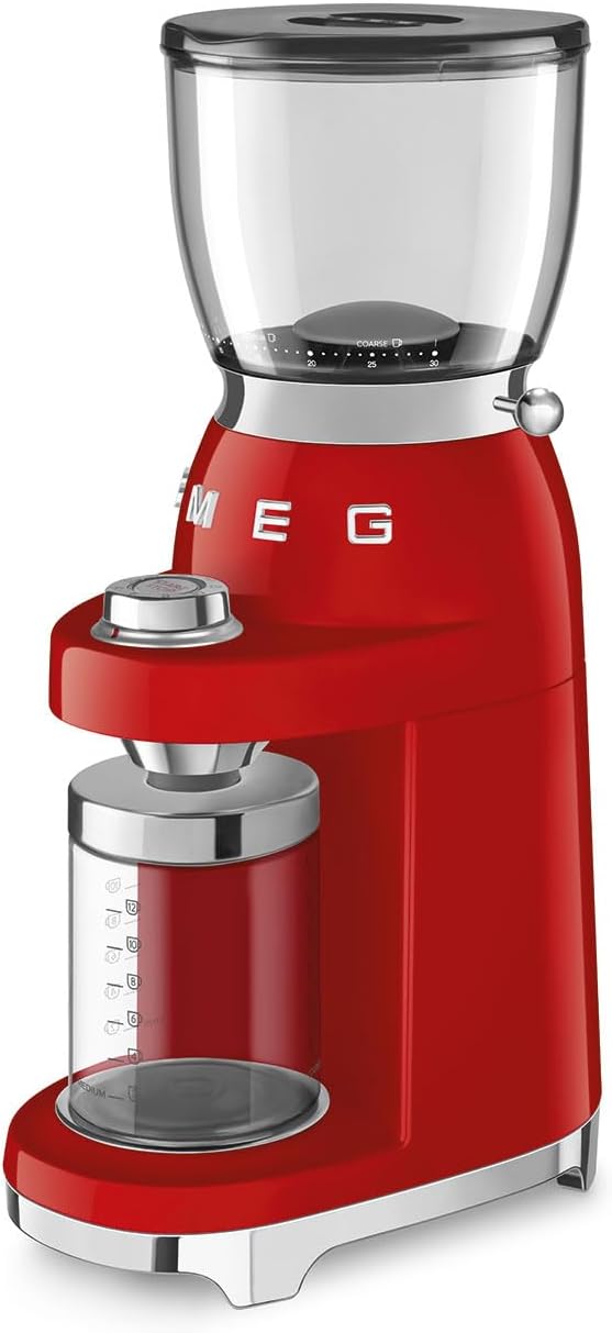 Smeg CGF01RDEU Kaffeemühle rot one size Rot, one size Rot