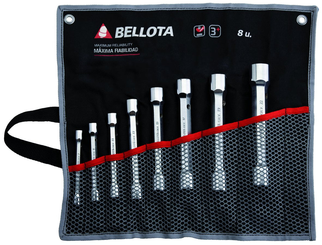 Bellota 6494-8 BS Rohrsteckschlüssel-Satz, gehärtetes Nylon, 8 Stück