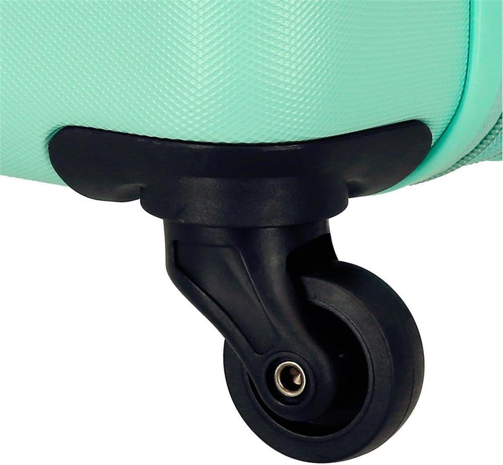 Roll Road Flex Grosser Koffer Grün 51x74x28 cms Hartschalen ABS Kombinationsschloss 91L 3,8Kgs 4 Räd