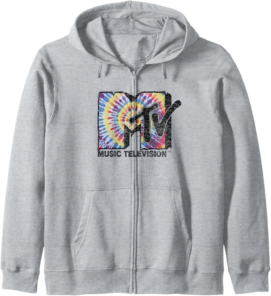 MTV Logo Melting Tie Dye Kapuzenjacke