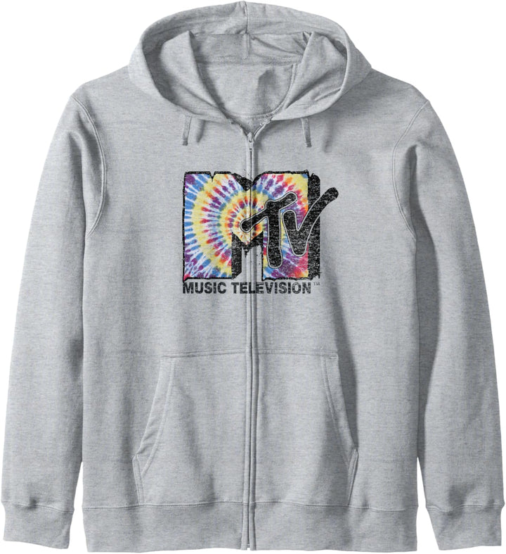 MTV Logo Melting Tie Dye Kapuzenjacke