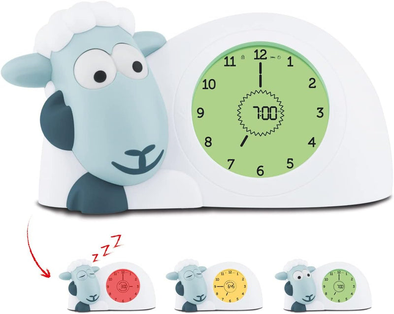 ZAZU Sam The Lamb Uhr – Schlafcoach Uhr und Nachtlicht für Kinder | Bringt Ihrem Kind mit visuellen