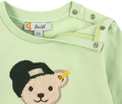 Steiff Baby-Jungen Langarm Einfarbig Sweatshirt, Seacrest