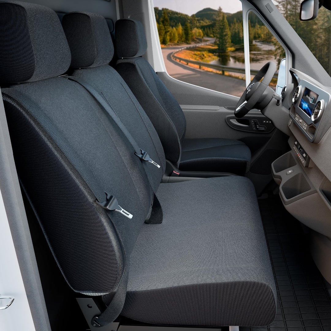 Walser Transporter Sitzbezüge Auto kompatibel mit Mercedes-Benz Viano/Vito, Einzel/Doppelbank, Auto