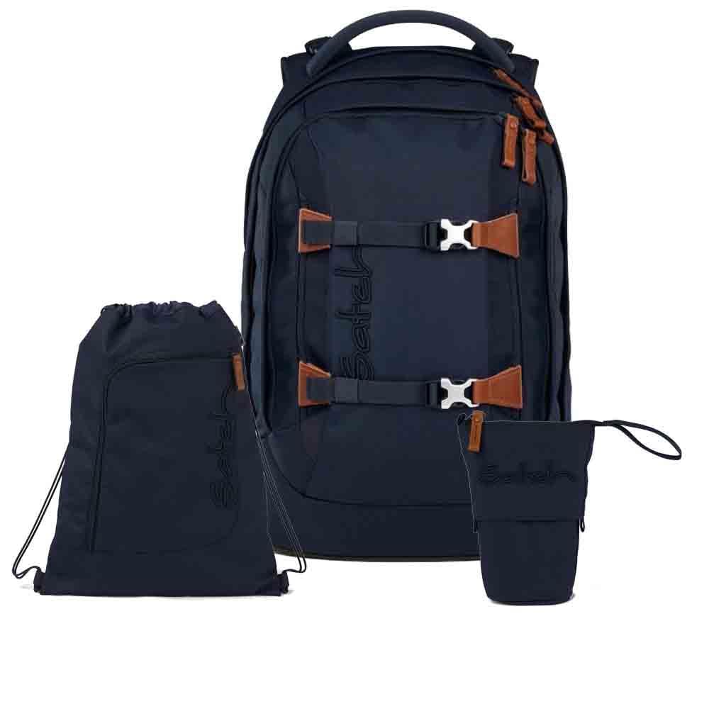 Satch Pack Pencil Slider Light Edition Schulrucksack Set 3tlg. inkl. Sportbeutel (Nordic Blue), Nord