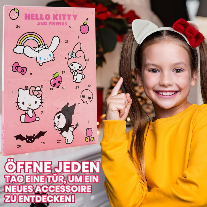 Get Trend Hello Kitty Sanrio Adventskalender 2025 Kinder Weihnachtskalender mit 24 Türchen & Geschen