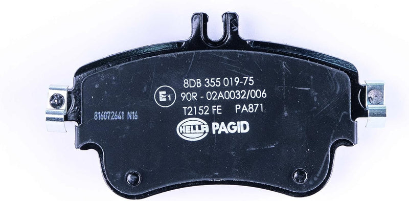 HELLA PAGID 8DB 355 019-751 Bremsbelagsatz - T2152 - Dicke/Stärke: 19.2mm - Bremssystem: TRW - für V