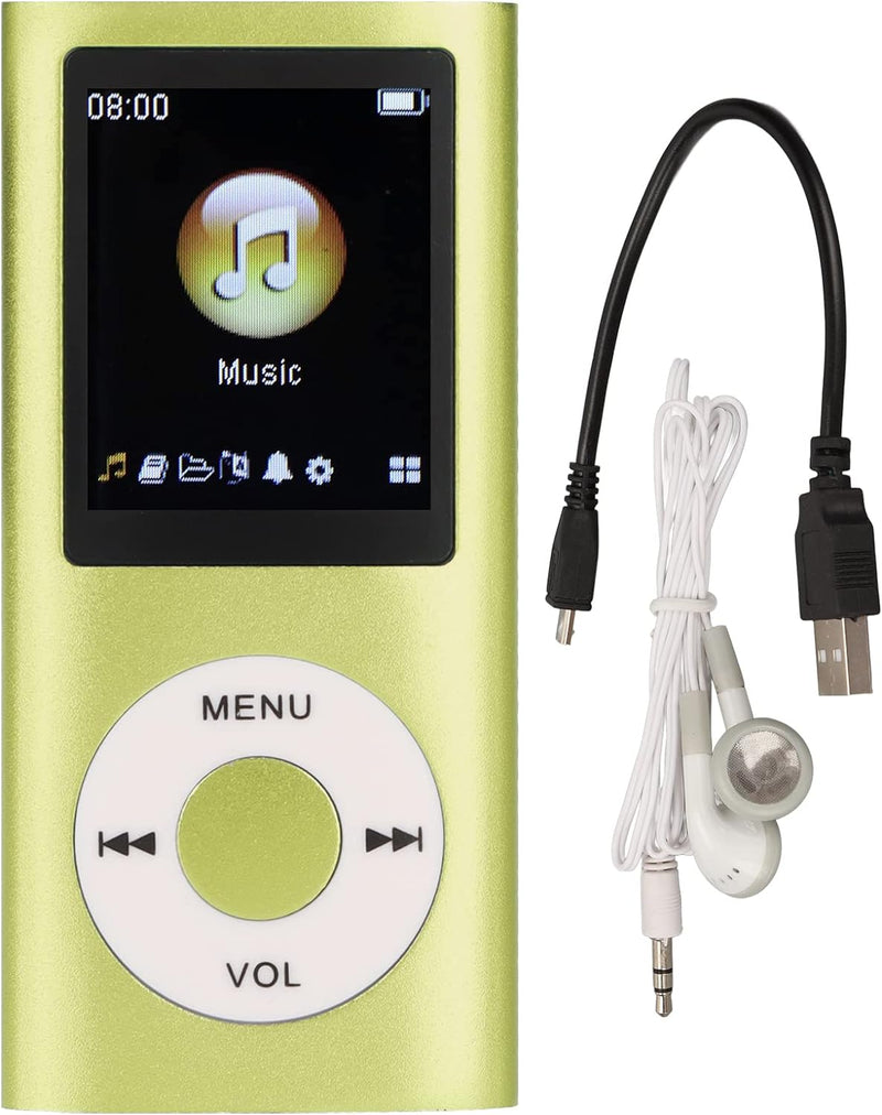 MP3 Player, 64 GB Tragbarer MP3 Player für Studenten, 1,8 Zoll LCD Bildschirm, Verlustfreier Sound,