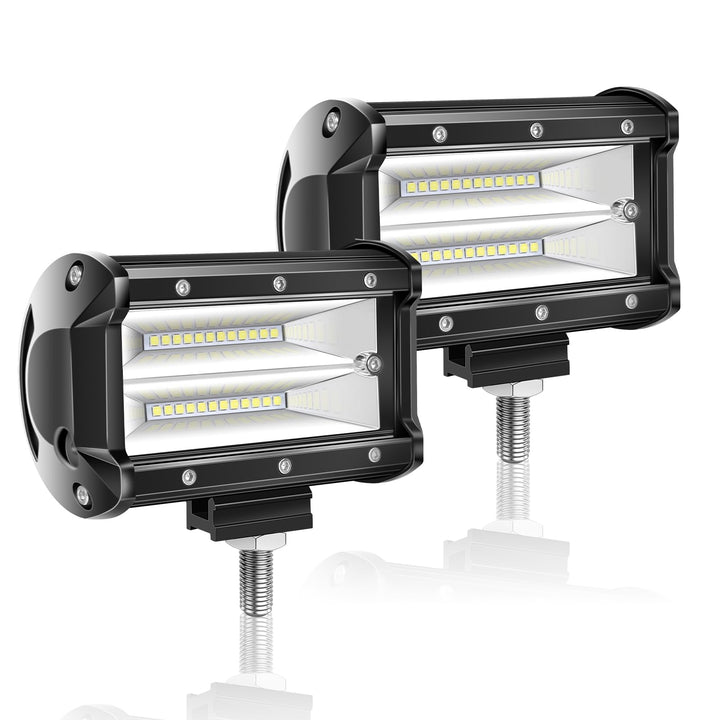 Willpower 2pc LED Scheinwerfer 5‘’ 13cm 72W LED Arbeitsscheinwerfer 12V 24V Zusatzscheinwerfer Auto