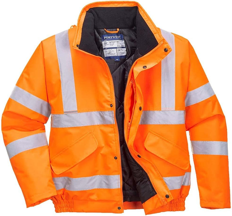 Portwest RT32 Warnschutz-Bomberjacke - RT32ORR4XL, Arancione, 4XL