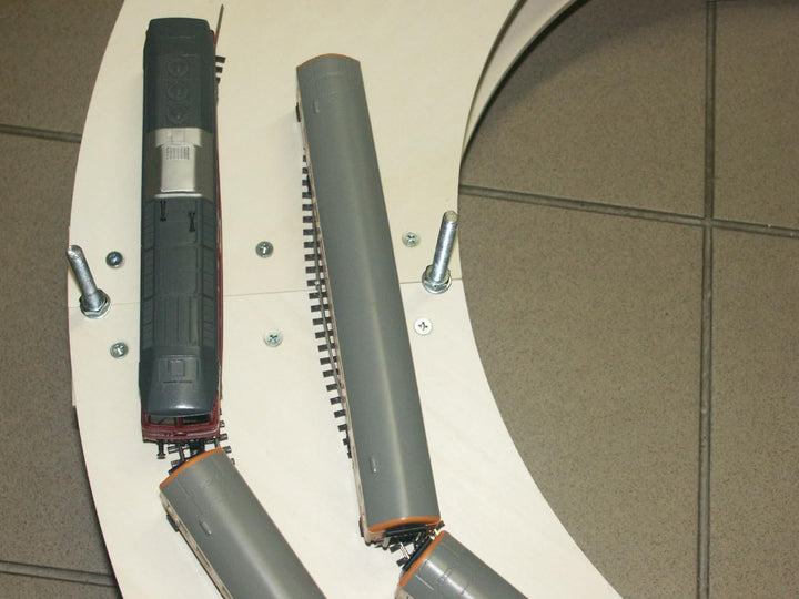 Zweispur Gleiswendel für Spur H0 für Modelleisenbahn 3,5 Ebenen + Anfahrten