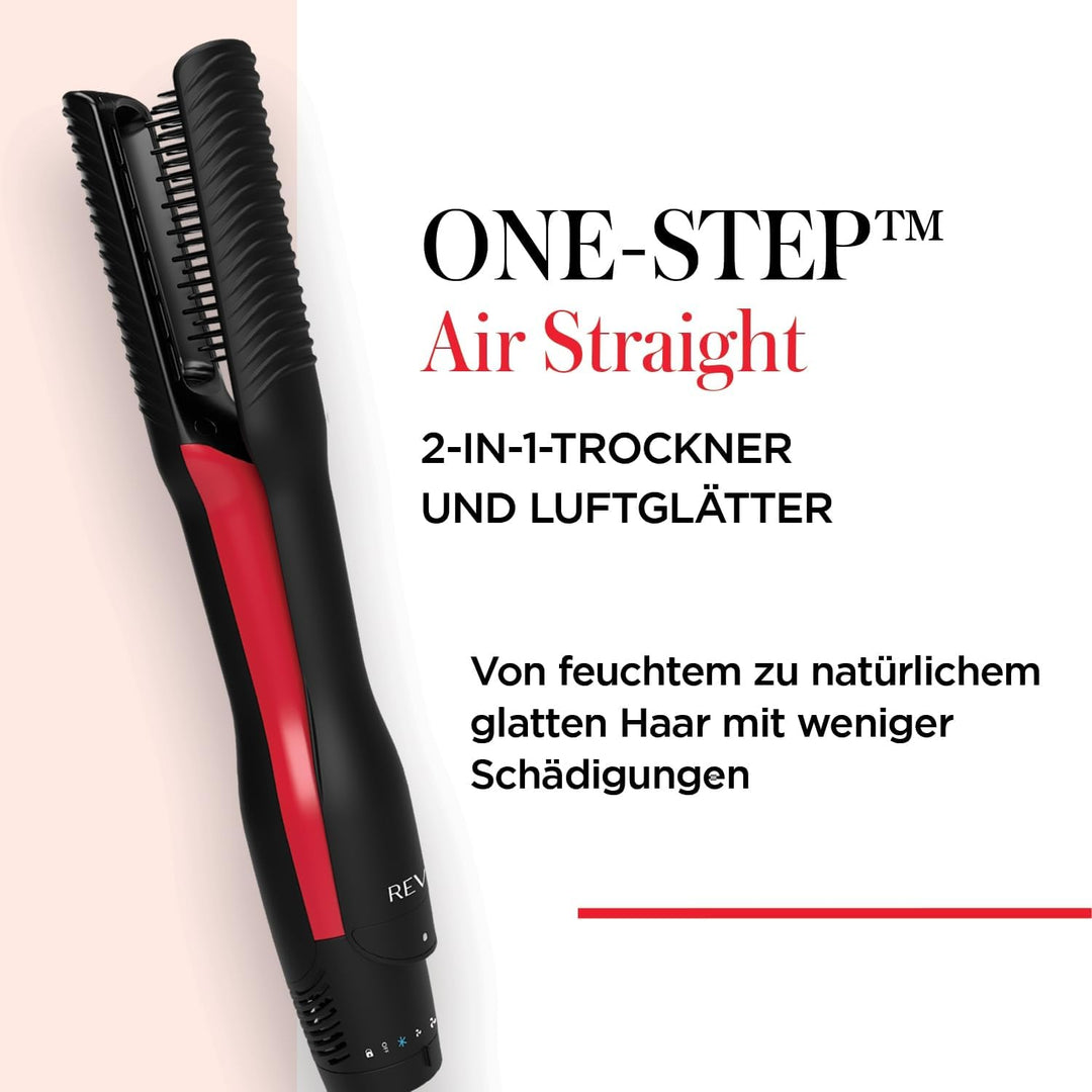 Revlon One-Step Air Straight 2-in-1-Trockner und Luftglätter || Trocknen und Glätten mit warmer Luft