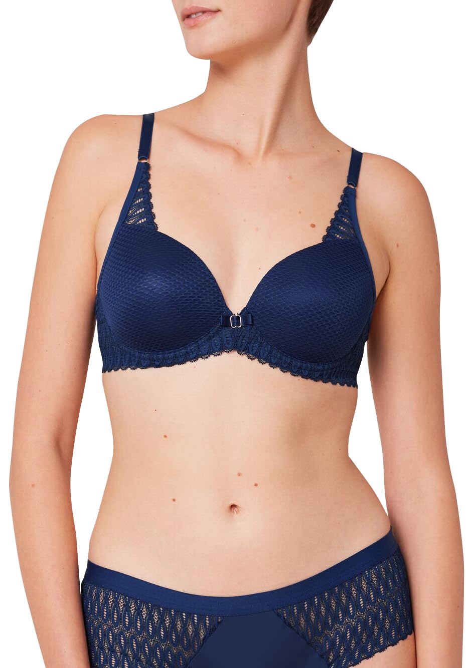 Triumph - Aura Spotlight T - Damen - Schalen-BH - schmale Träger - mit Bügel 70E Deep Water, 70E Dee