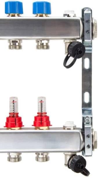 Verteiler für Fussbodenheizung, 3 Heizkreise