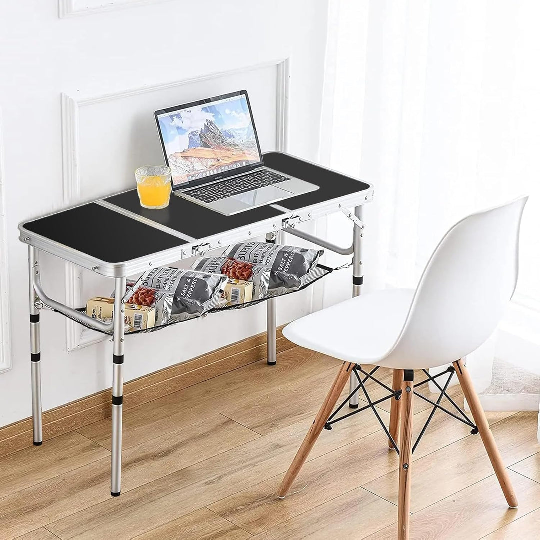 CPROSP Campingtisch Klappbar 90 * 40cm, Koffertisch Camping Faltbar, Camping Tisch, Markttisch Höhen