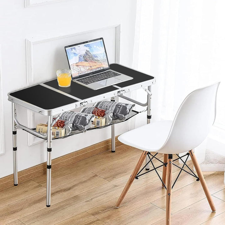 CPROSP Campingtisch Klappbar 90 * 40cm, Koffertisch Camping Faltbar, Camping Tisch, Markttisch Höhen