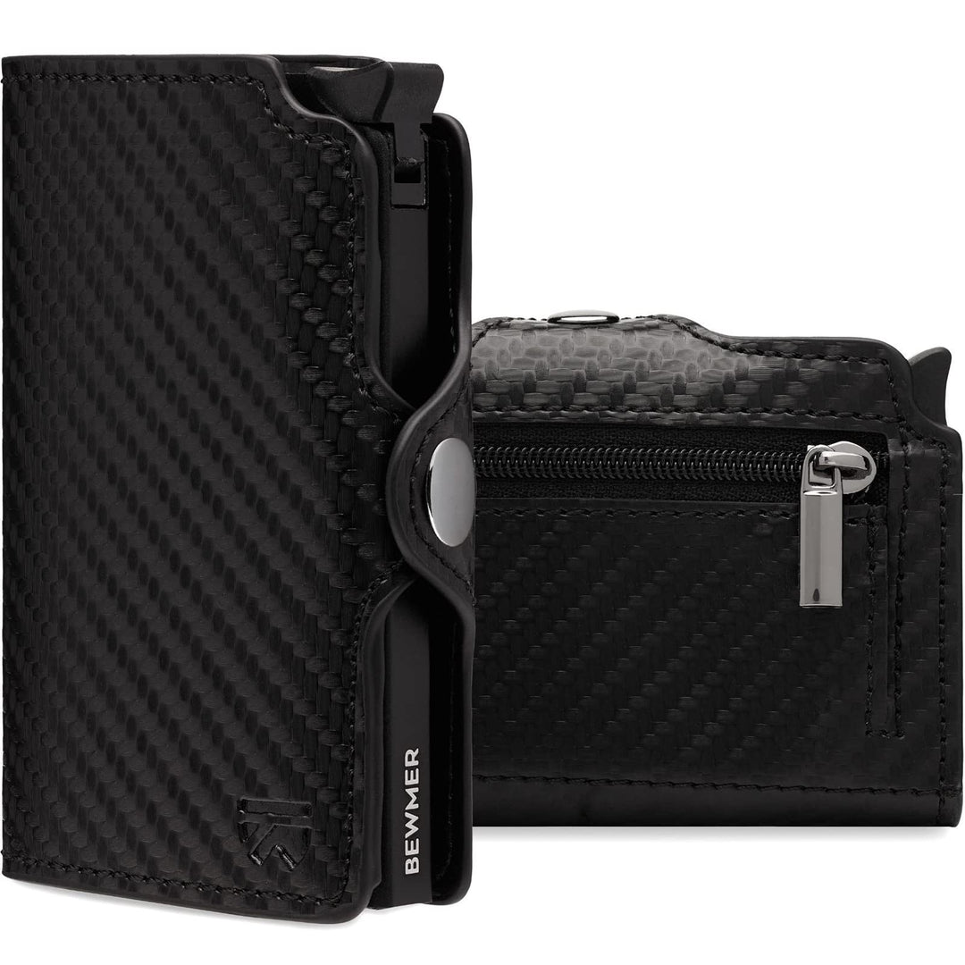 BEWMER 1 Geschütztes Kartenetui | Slim Wallet für Männer und Frauen | Kartenhalter mit RFID-Schutz u
