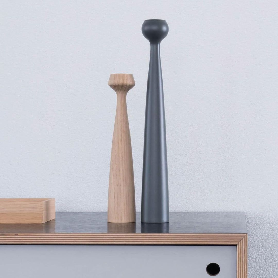 Applicata Kerzenleuchter Blossom Lily City Grey H: 24,5 cm City Grey, H: 24,5 cm City Grey