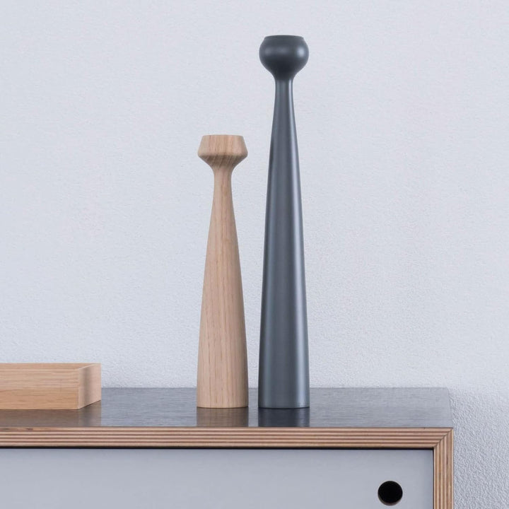 Applicata Kerzenleuchter Blossom Lily City Grey H: 24,5 cm City Grey, H: 24,5 cm City Grey