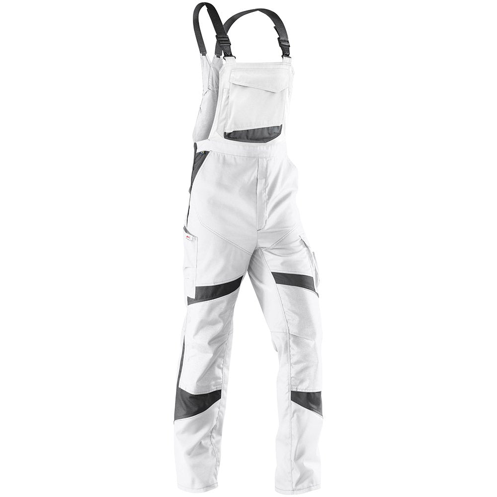 Kübler Arbeits - Latzhose "Activiq", 1 Stück, 118, weiss/anthrazit, 32505365-1097-118