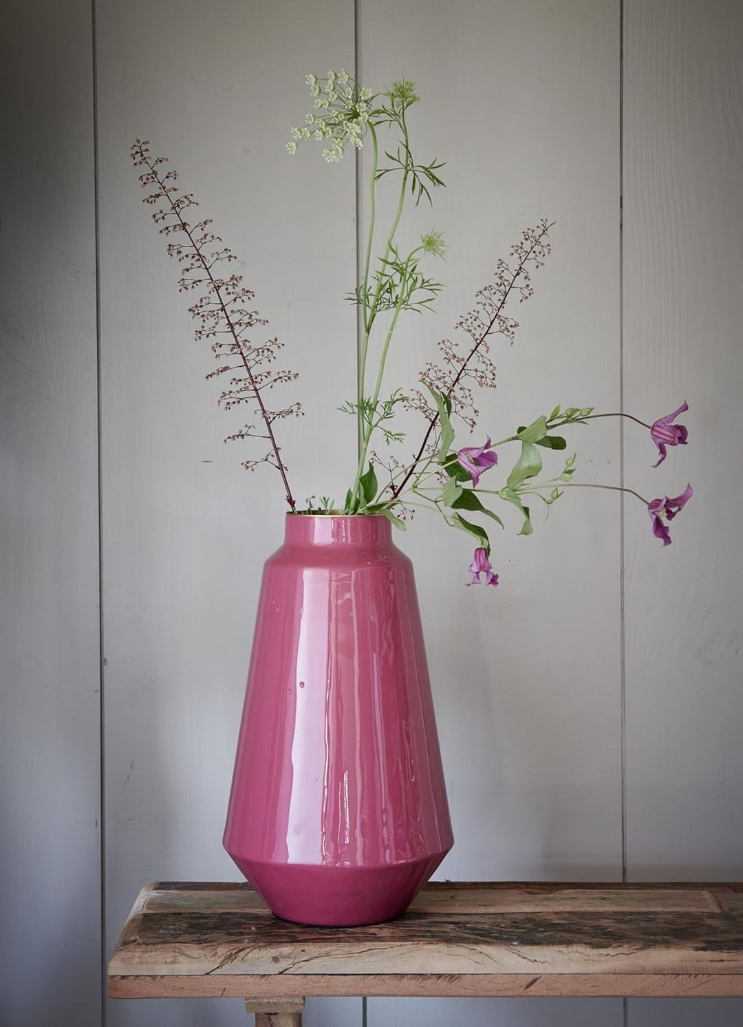 PIP STUDIO 51102048 Vase Metal Pink 36 cm (1 Stück)