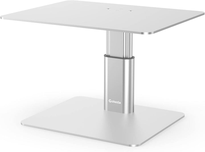 GOKEDA Monitor-Ständer, höhenverstellbar, aus Metall, kompatibel mit Laptop, Computer, Display, iMac