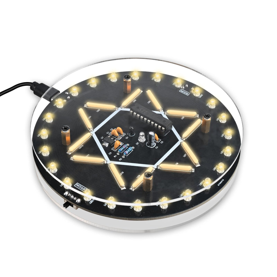 DIY Futuristisches LED Regal Löt Bausatz mit Sensor, Interaktives Licht Projekt zum Löten Lernen, ST