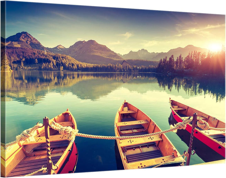 ge Bildet Bild auf Leinwand | Landschaftsbilder - Tatra Nationalpark in der Slowakei D in 70x50 cm a