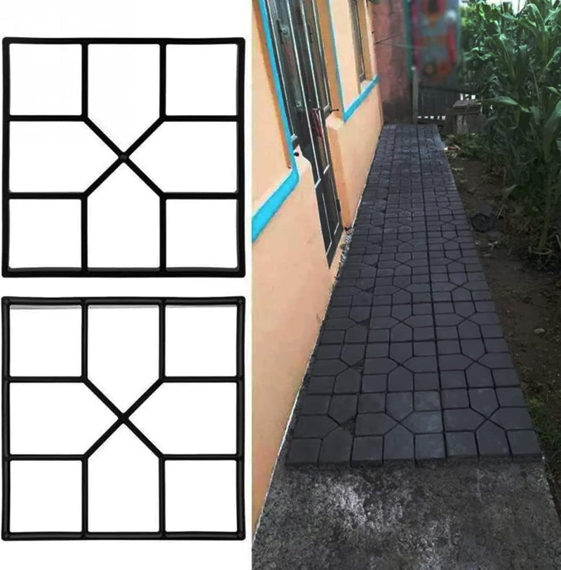 Betonform Gehweg Form Von Schwarz Schalungsform Giessform Diy Plastikformen Für Beton Gehwegplatten