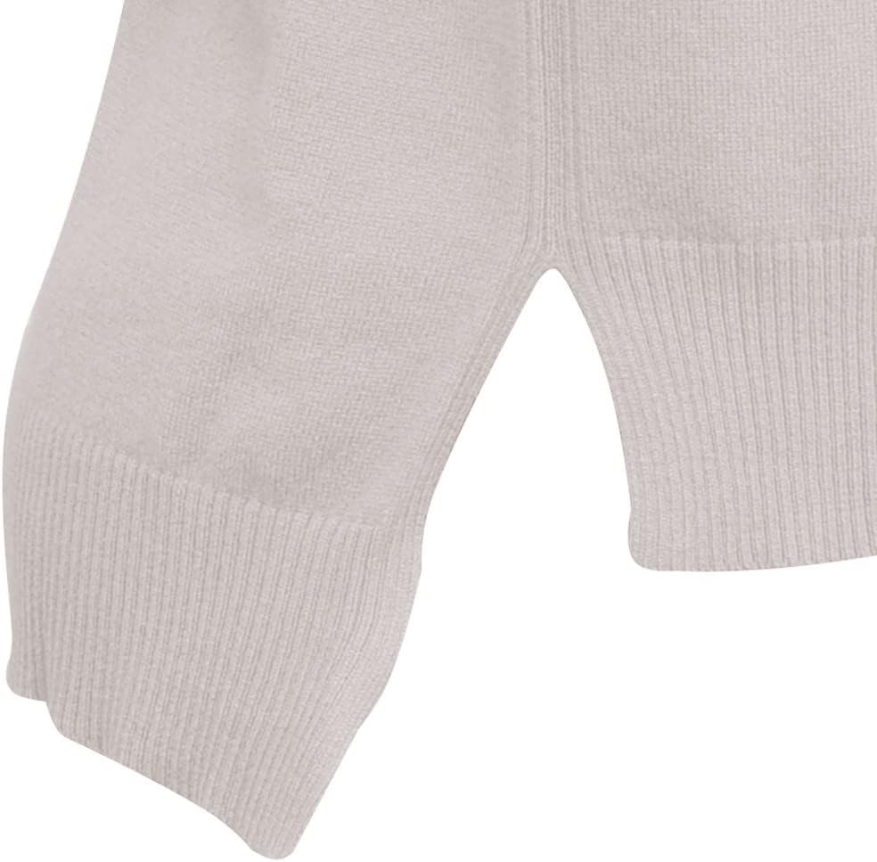LES POULETTES -Perfekter Kaschmirpullover Lose Runder Kragen Einzigartige Grösse - Beige