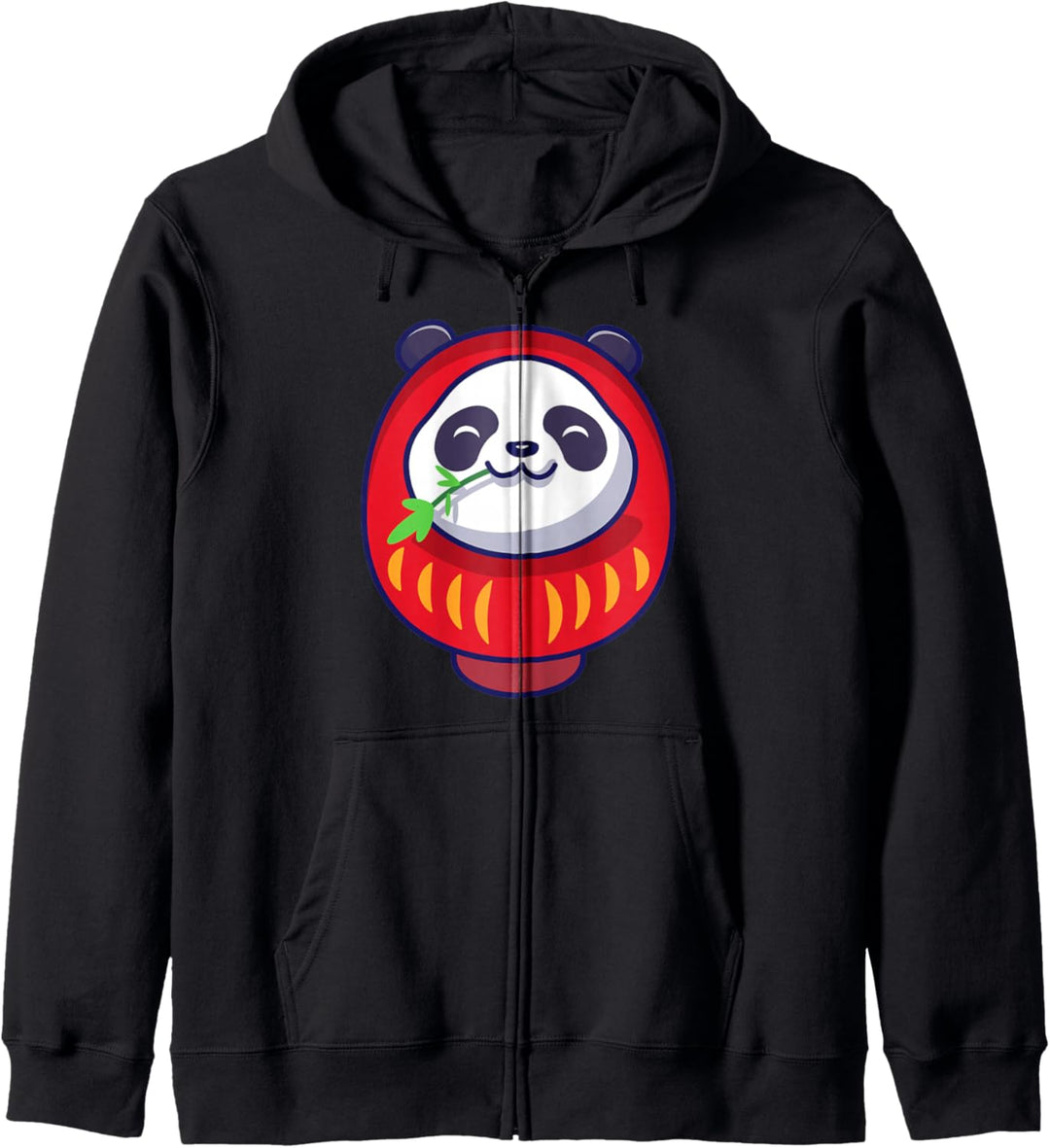 Japanisch Daruma Doll Japan Kultur Kawaii Panda Bär Kapuzenjacke