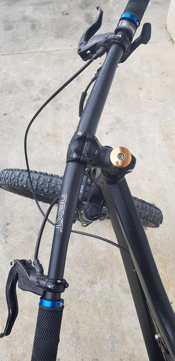 Alfa Pasca Carbon Mountain Fahrrad Lenker Ebene Steigleitung MTB Fahrrad Lenker Rot/Schwarz 3K Matt/