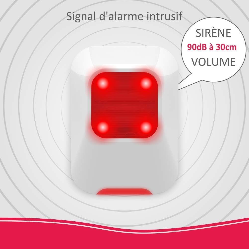 ELRO AS90SRA Innensirene AS90S Home+ Alarmsystem, Zubehör Zubehör Innensirene, Zubehör Innensirene
