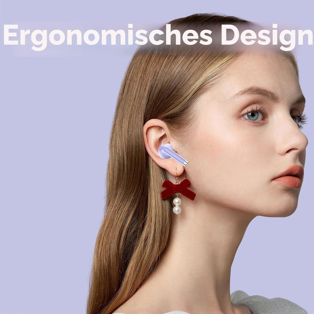 2025 Neue Bluetooth 5.4 Kopfhörer, QXQ Kopfhörer Kabellos Sport In Ear Headphones mit 4 ENC Mic, 40
