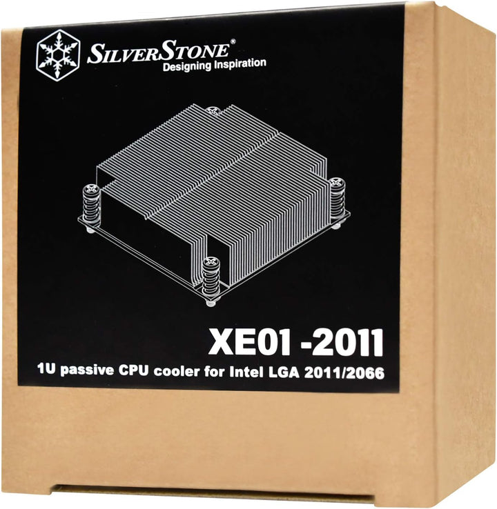 SilverStone SST-XE01-2011 - Xenon CPU Kühler passiv, Kupferlamellen und Kupferbasis, 26mm Höhe, Inte