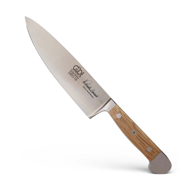 GÜDE Solingen - kleines Kochmesser geschmiedet, 16 cm, Fasseichenholz, ALPHA FASSEICHE, Küchenmesser