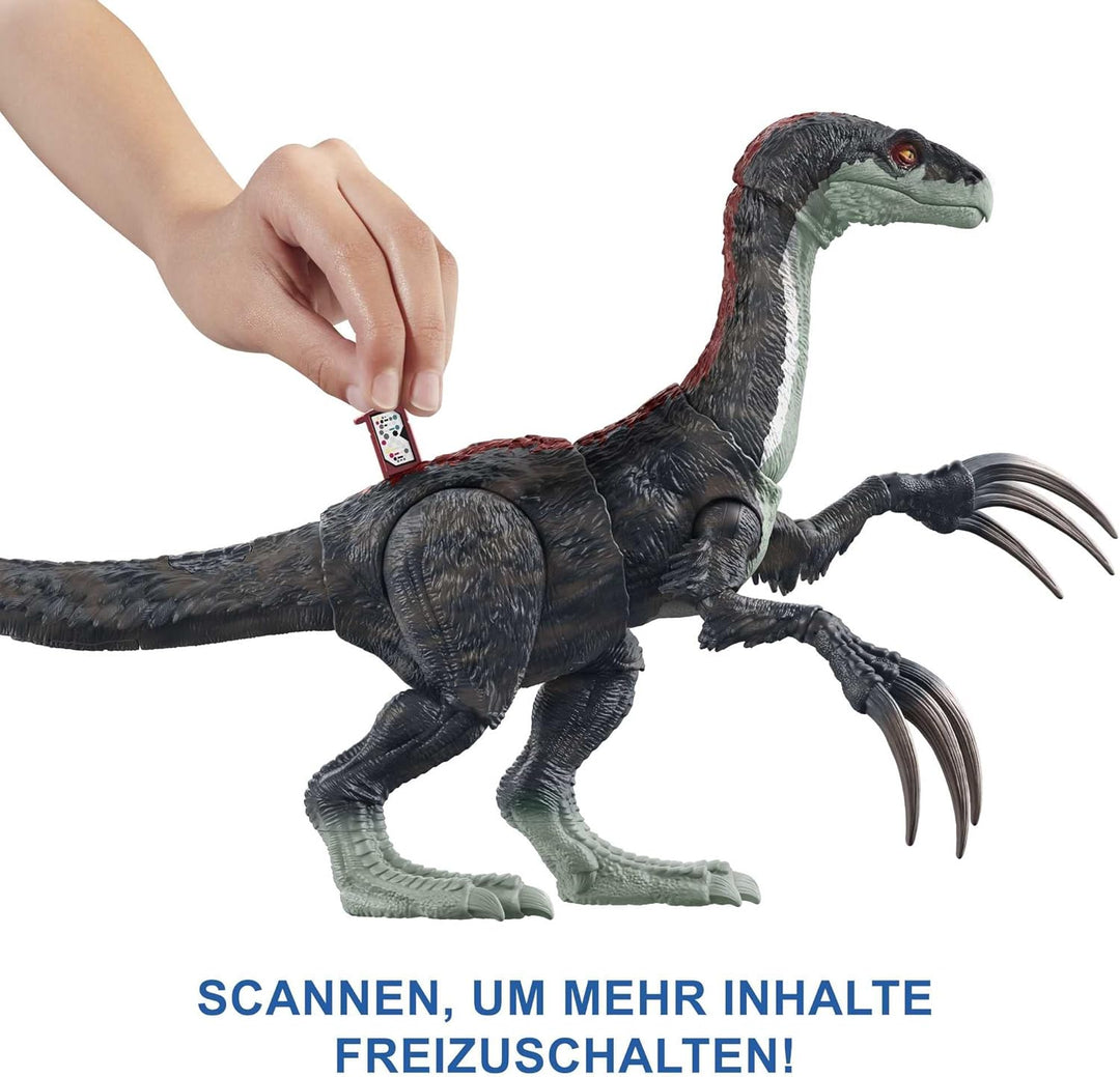 Jurassic World Dominion Sound Slashin Therizinosaurus Dinosaur Toy , Action Figure with Attack Featu