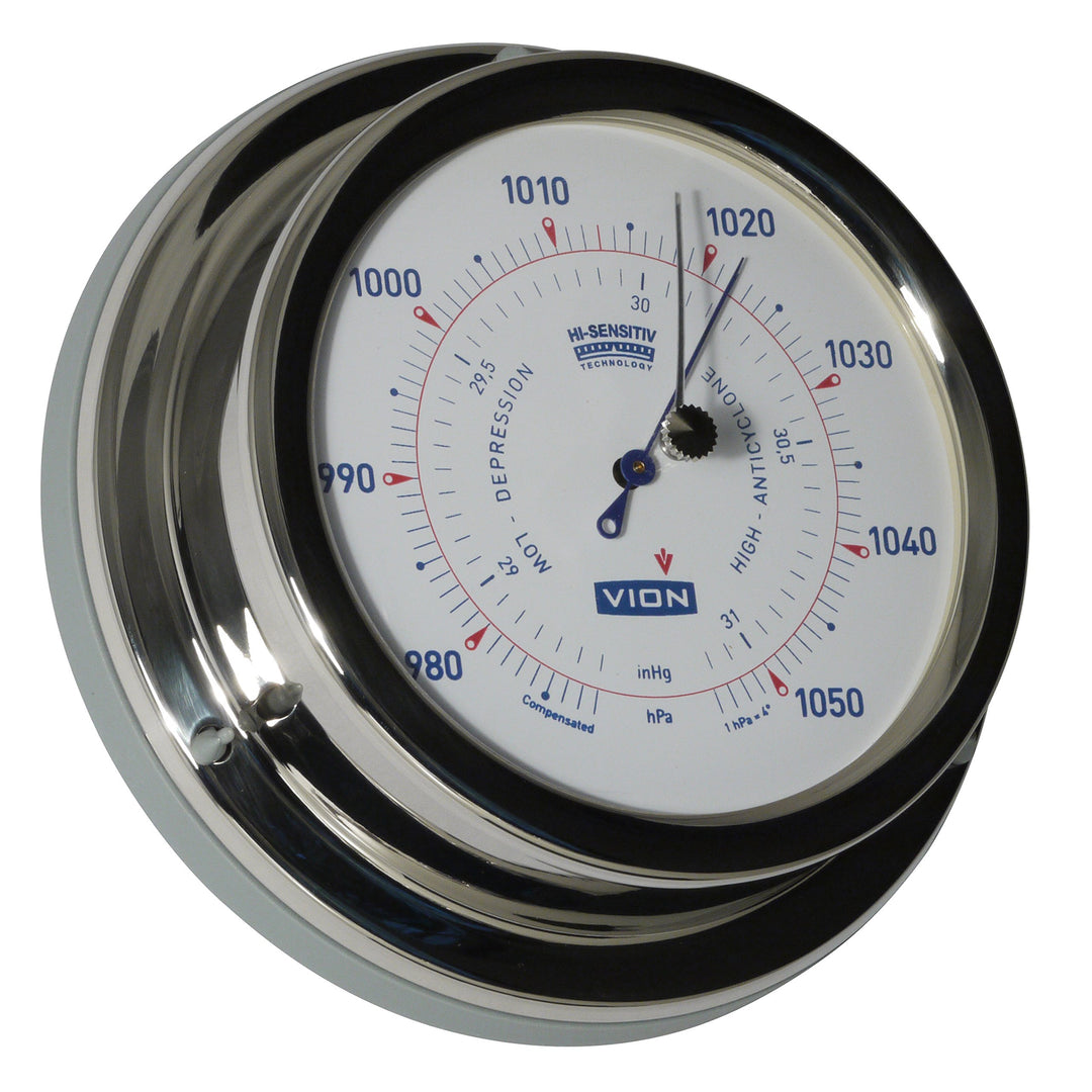 Delite A100 B Schiffsbarometer VION, Edelstahl poliert, 129 mm