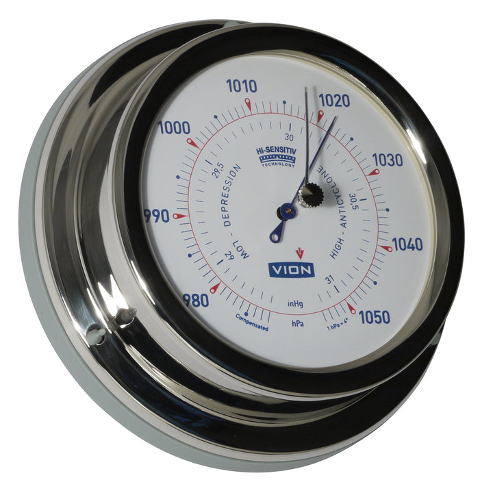 Delite A100 B Schiffsbarometer VION, Edelstahl poliert, 129 mm